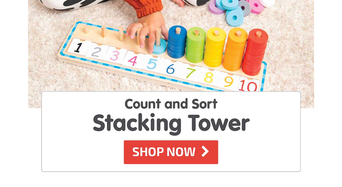 Count and Sort Stacking Tower - 15% Off! - Shop Now