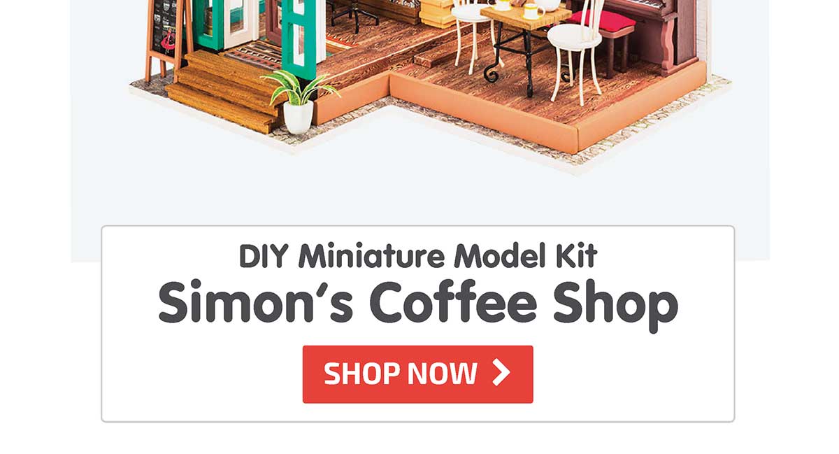 DIY Miniature Model Kit: Simon's Coffee Shop - 15% Off! - Shop Now