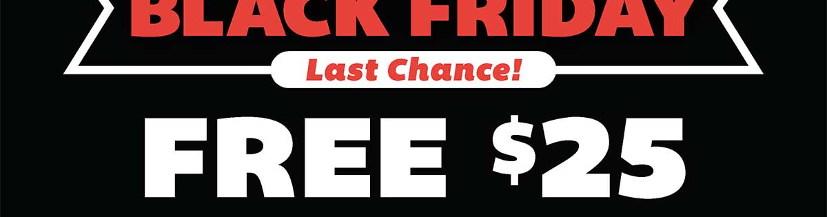 Free $25 Gift Card when you spend $100+ - Use Code SK-2274 at checkout