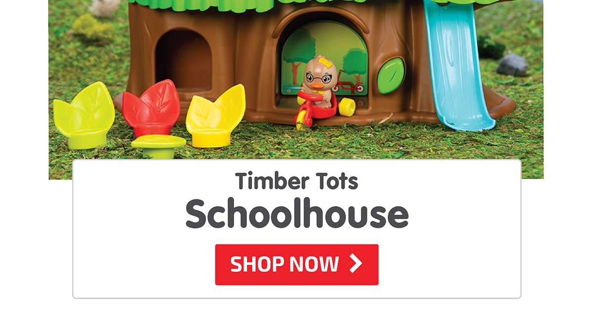 Timber Tots Schoolhouse - Shop Now