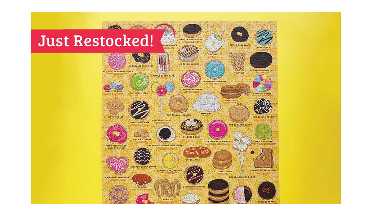 Ridley's Donut Lover's Jigsaw Puzzle 1000 pc - Just Restocked!