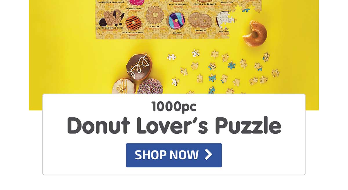 Ridley's Donut Lover's Jigsaw Puzzle 1000 pc - Just Restocked! - Shop Now