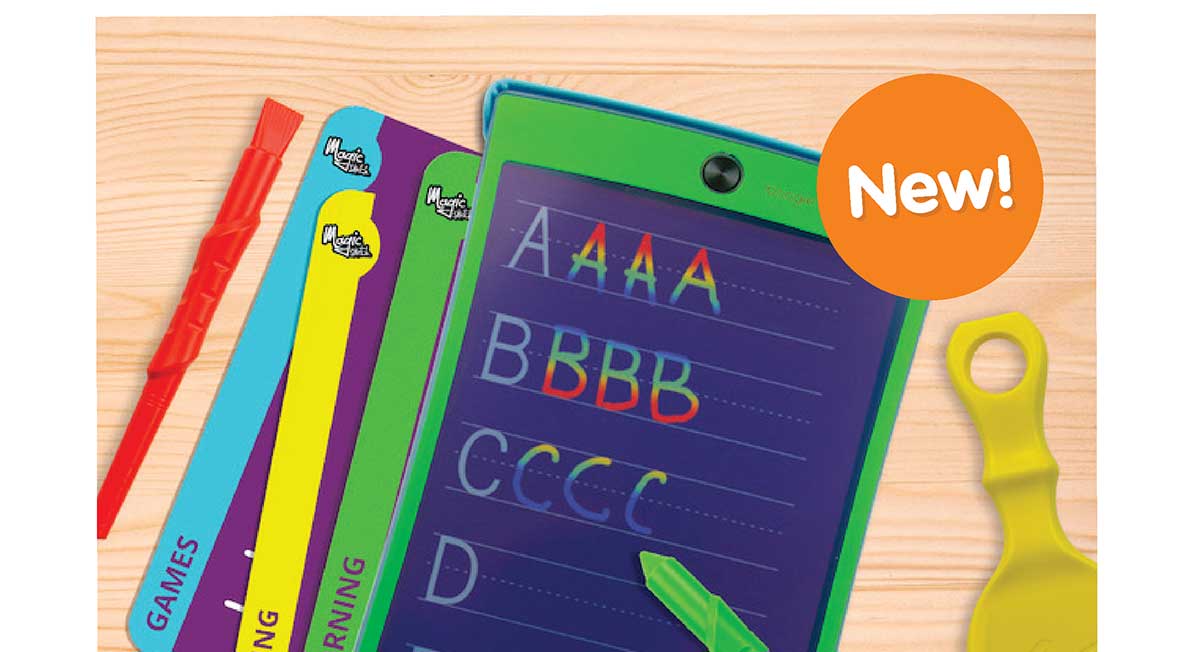 Boogie Board Magic Sketch Carry Case Kit - White with Neon Green - New!