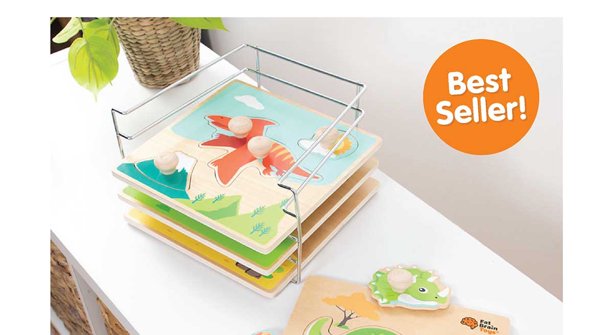 Dino Friends Jumbo Grasping Puzzles Set of 4 - Best Seller!