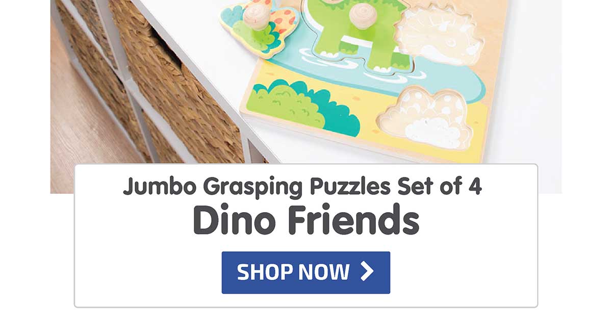 Dino Friends Jumbo Grasping Puzzles Set of 4 - Best Seller! - Shop Now