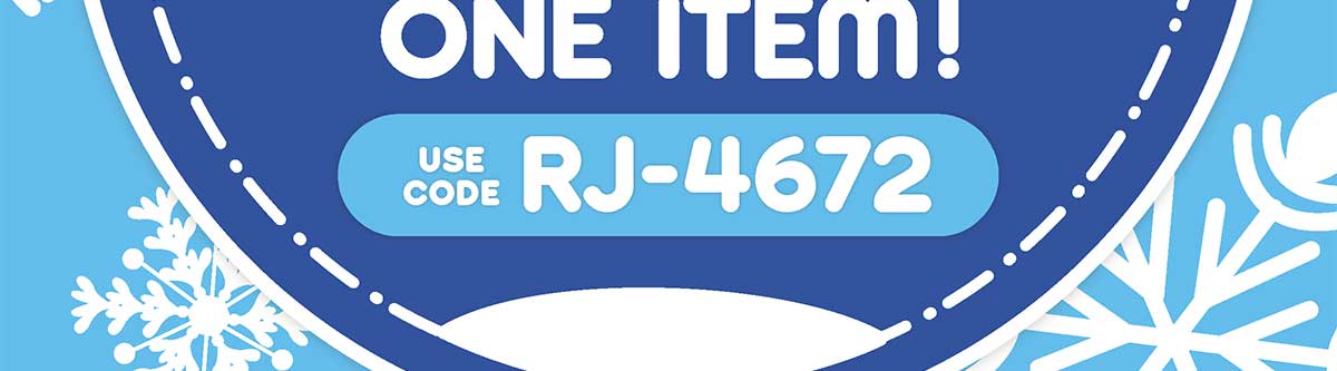 15% Off One Item! Use Code RJ-4672