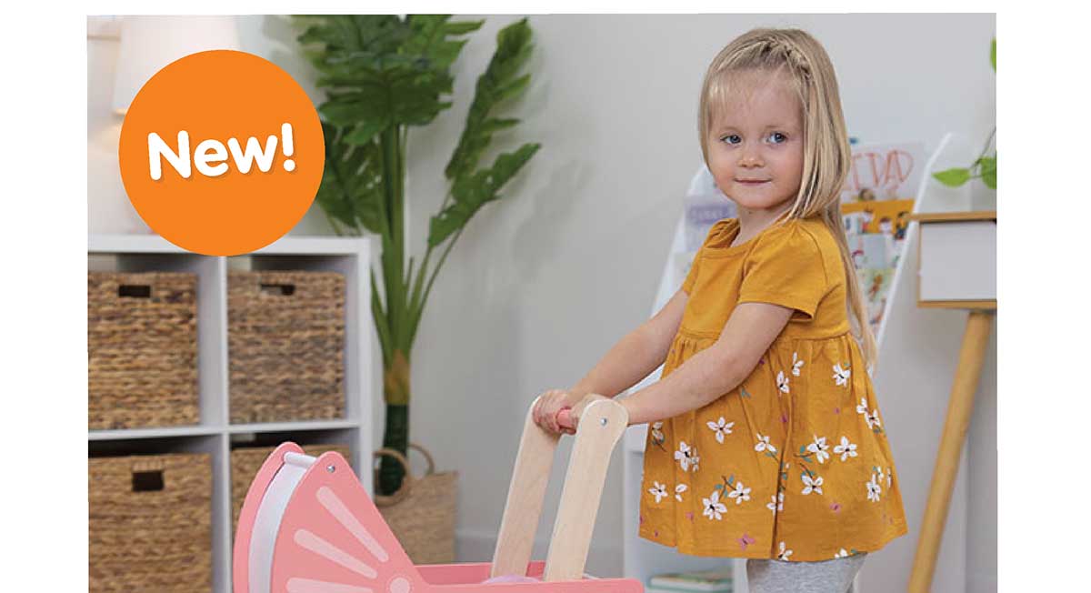 Emery's World - Pretend & Play Pram - New!