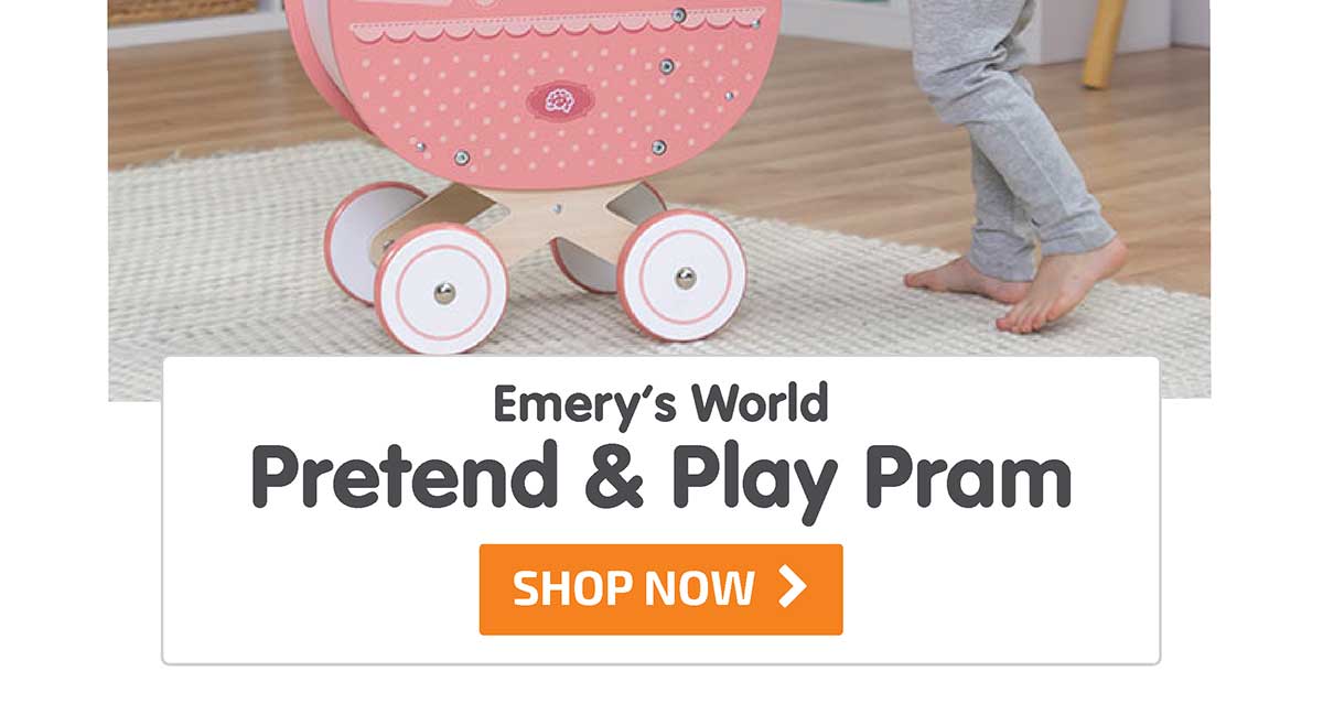 Emery's World - Pretend & Play Pram - New! - Shop Now