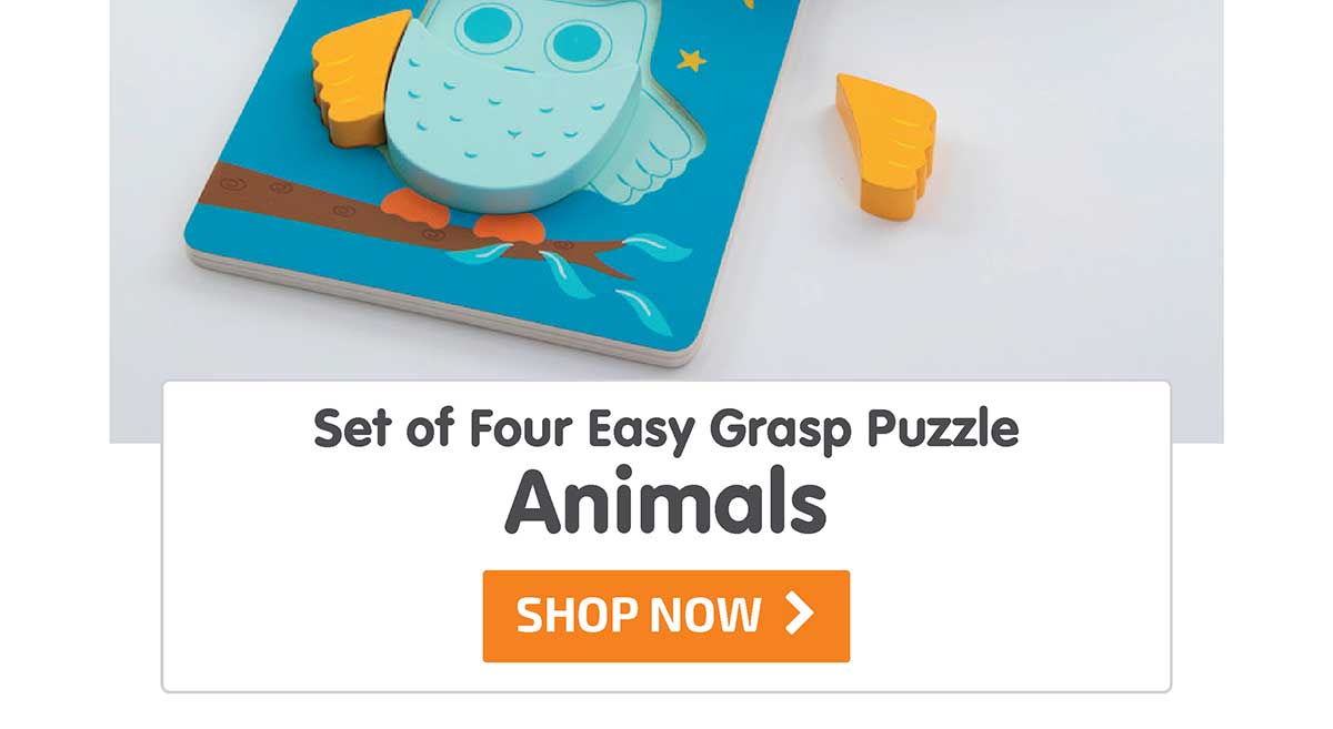 My First Easy Grasp Puzzle Set of Four: Animals - New! - Shop Now