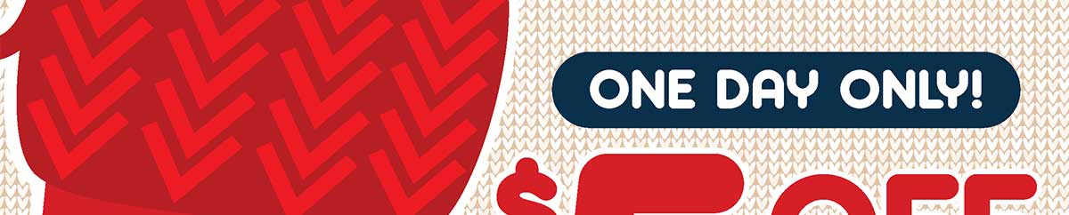 One Day Only! $5 Off when youspend $25+! Use Code JV-7872