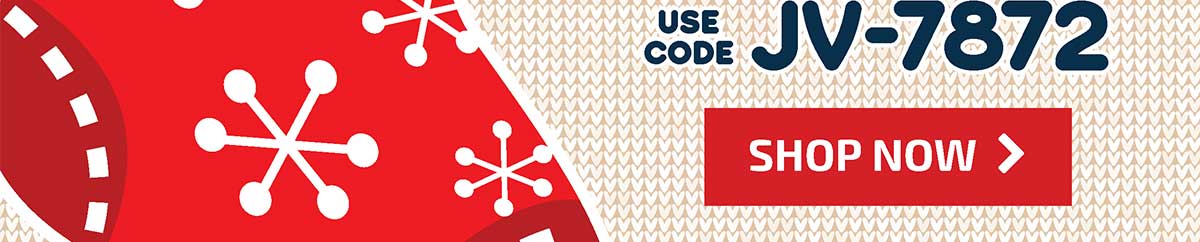 One Day Only! $5 Off when youspend $25+! Use Code JV-7872