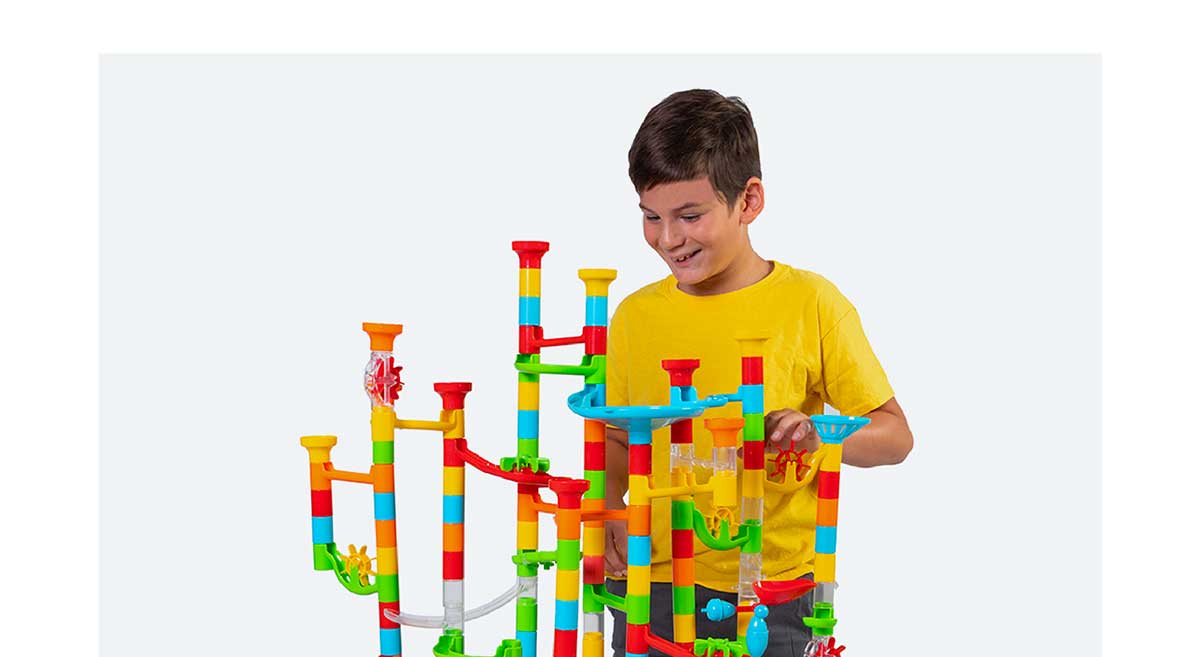 200pc Mega Marble Run Marathon - New!