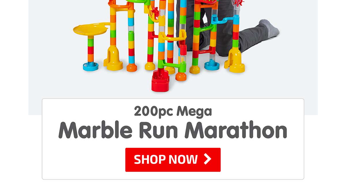 200pc Mega Marble Run Marathon - Shop Now