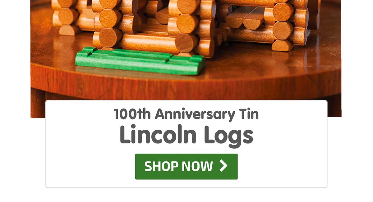 Lincoln Logs 100th Anniversary Tin - 111 pc - Shop Now