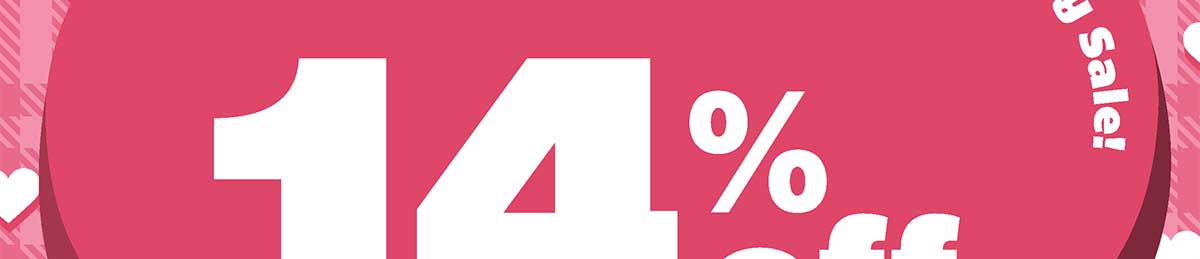Valentine's Day Sale! 14% Off orders of $75 or more! Use Code: DG-2574