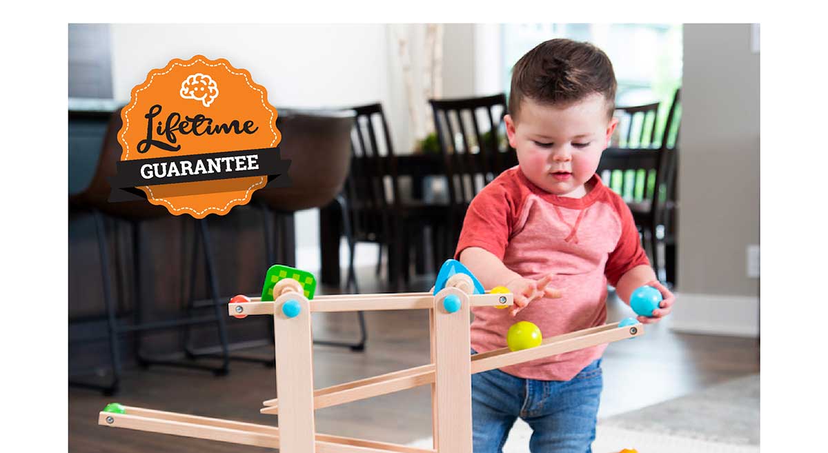 Roll 'n go Wooden Marble Run