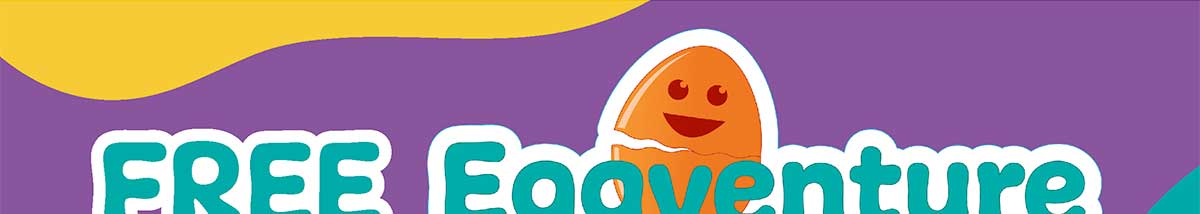 Free Eggventure item when you spend $65+