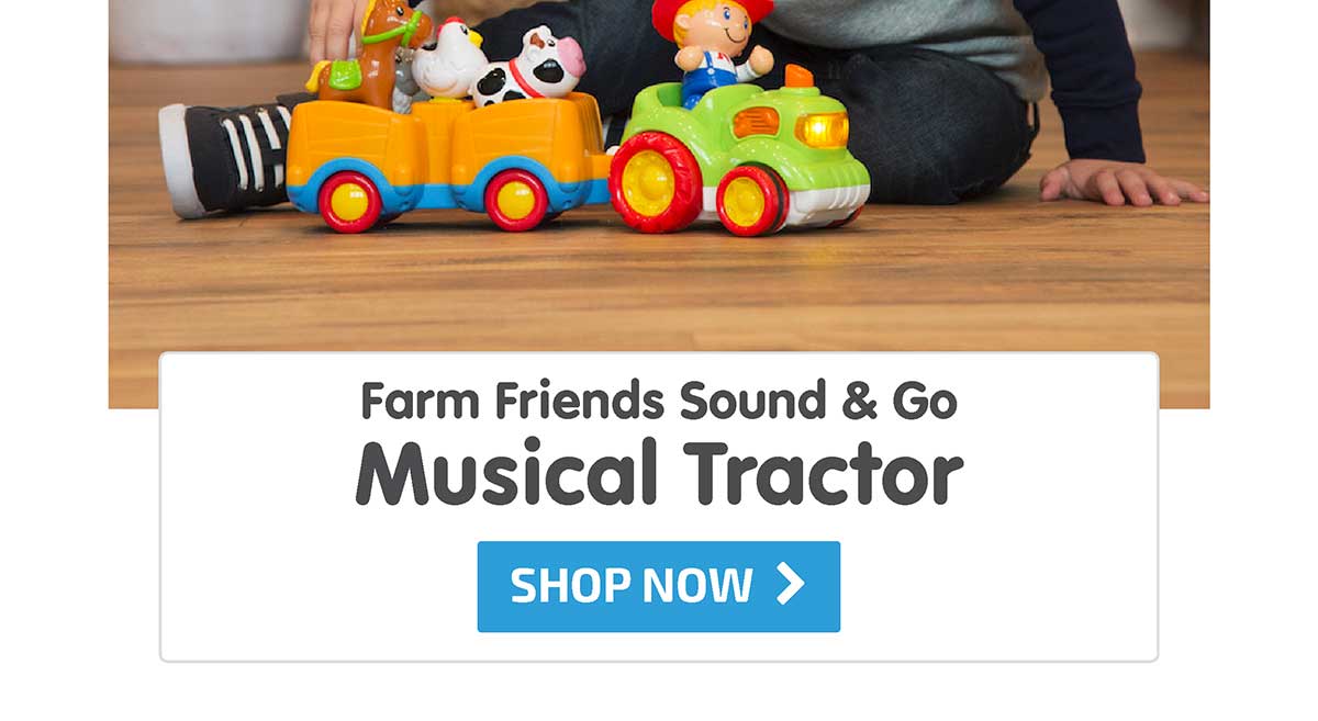 Farm Friends Sound & Go Musical Tractor - Shop Now