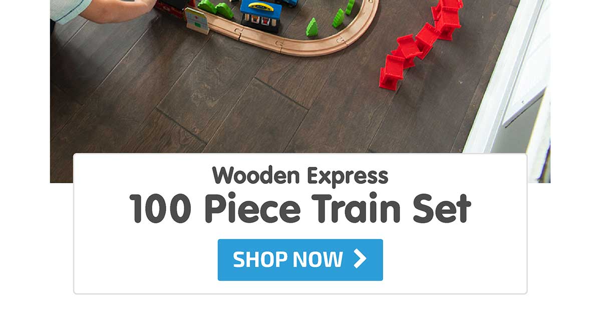Wooden Express 100 Piece Train Set - Shop Now