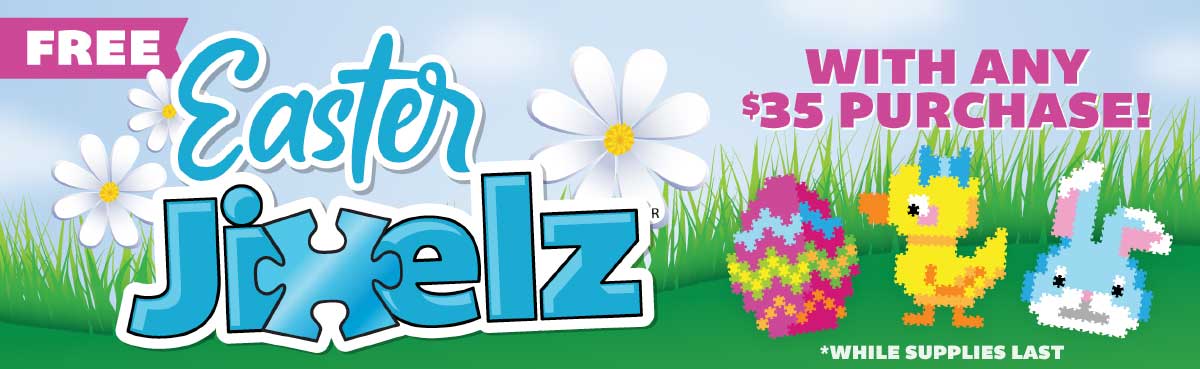 Get a Free Easter Jixelz with any $35 Purchase!