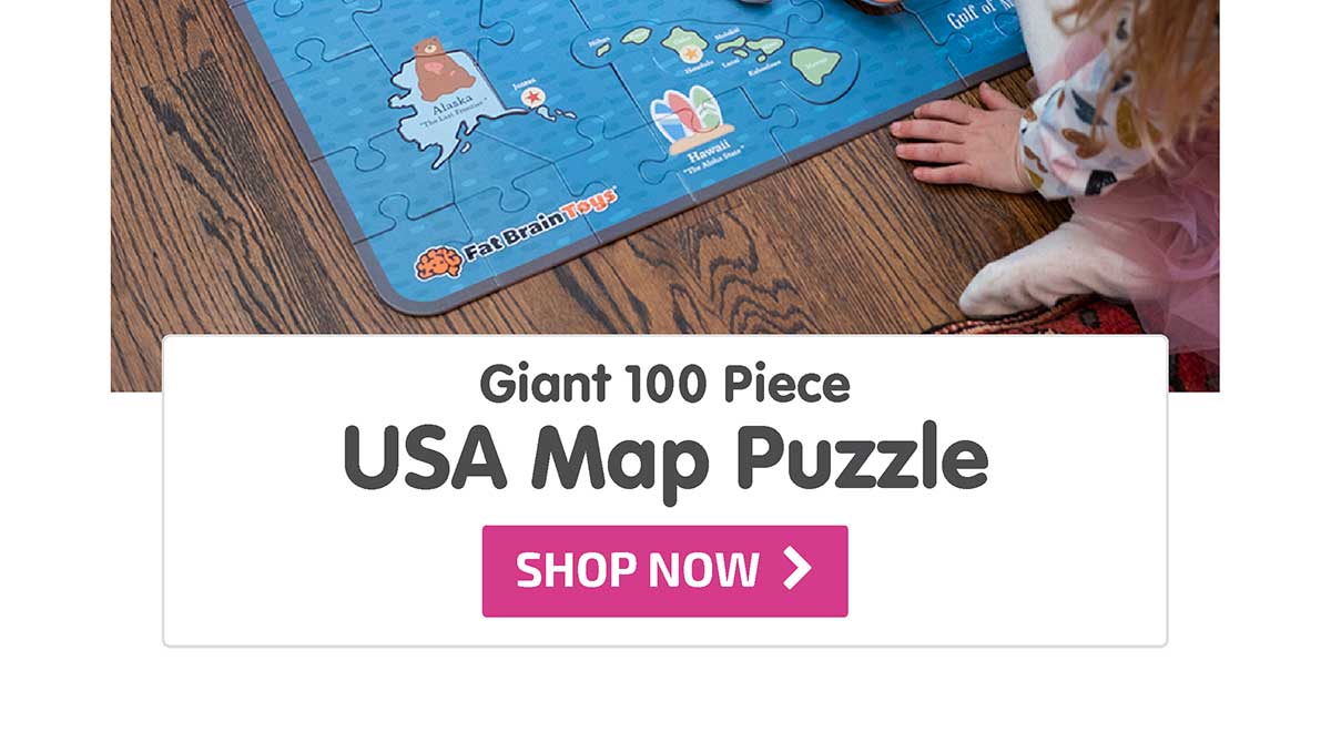 Giant 100 Piece USA Map Puzzle - Shop Now