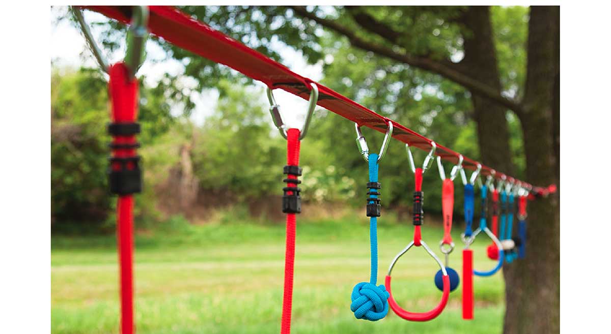 Slackers NinjaLine 36 FT. Pro & Intro Combo Kit with 10 Obstacles