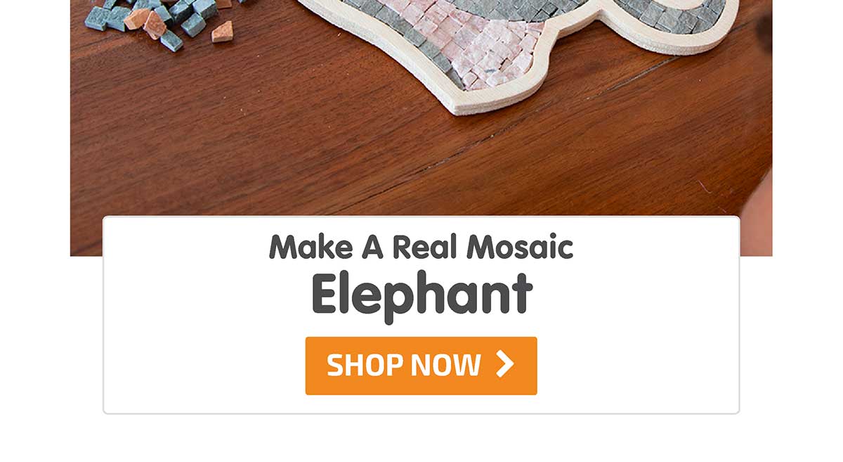 Make A Real Mosaic - Elephant - Shop Now
