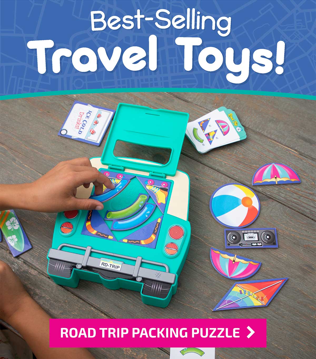 Best-Selling Travel Toys! Road Trip Packing Puzzle