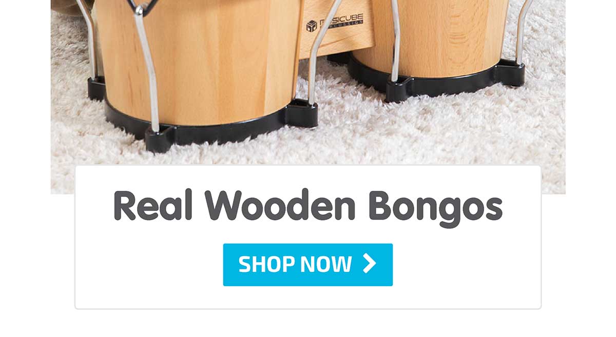 Real Wooden Bongos - Shop Now