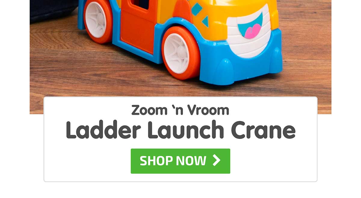 Zoom 'n Vroom Ladder Launch Crane - Shop Now