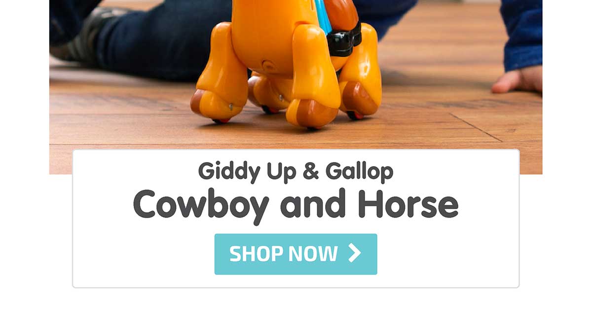 Giddy Up & Gallop Cowboy and Horse - Shop Now