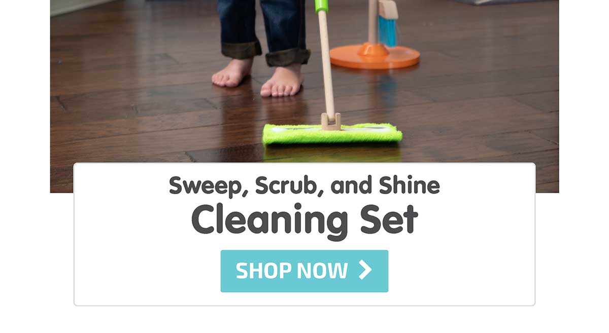 Sweep, Scrub, and Shine Cleaning Set - Shop Now