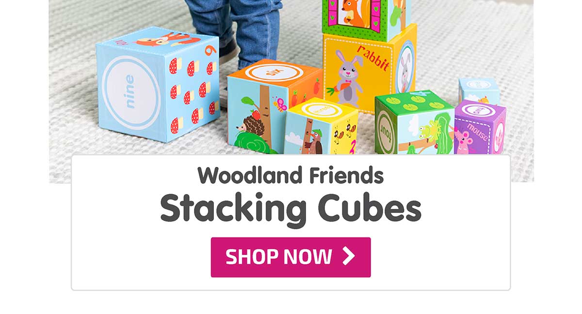 Woodland Friends Stacking Cubes - Shop Now  Woodland Friends Stacking Cubes 