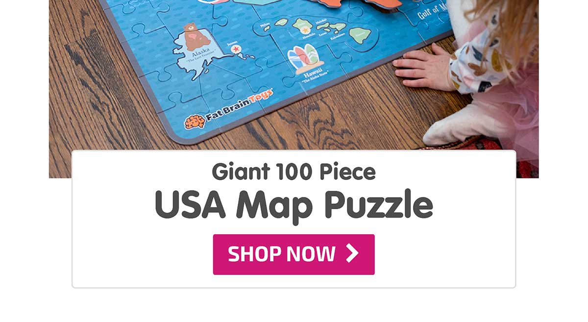 Giant 100 Piece USA Map Puzzle - Shop Now  Giant 100 Piece USA Map Puzzle 