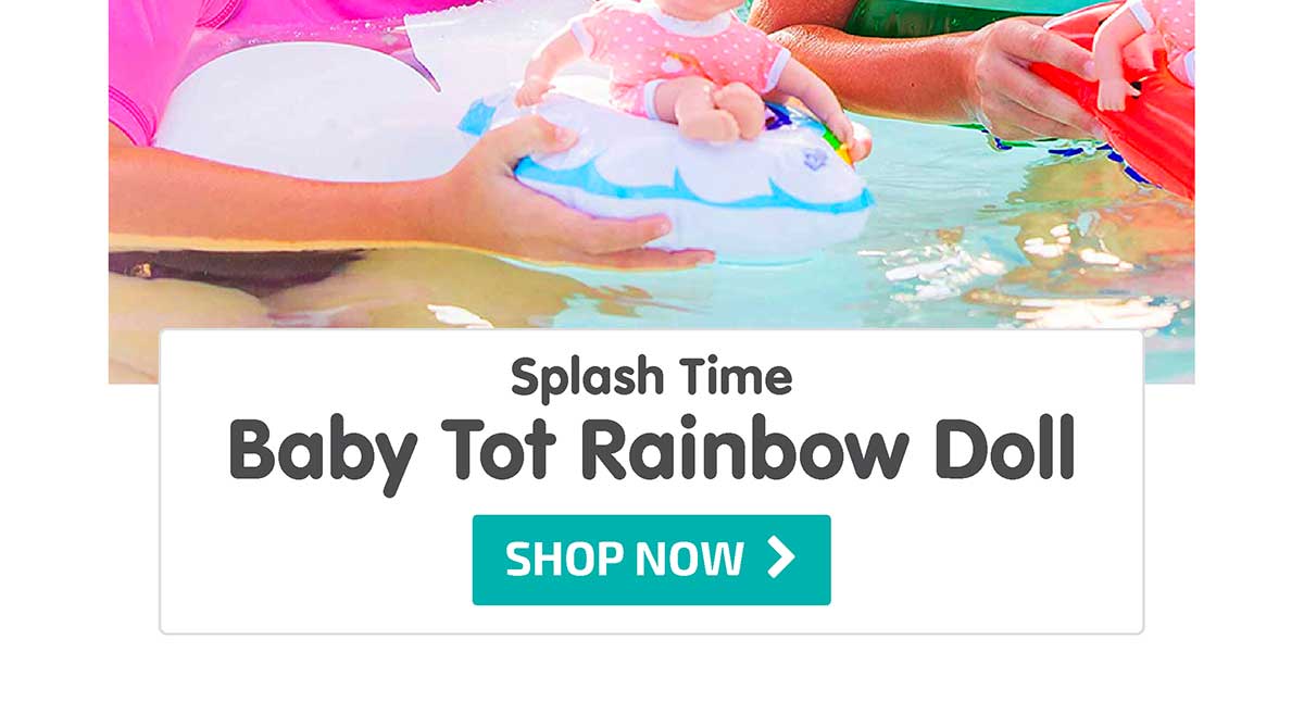 Splash Time Baby Tot Rainbow Doll - 8.5 inch - Shop Now