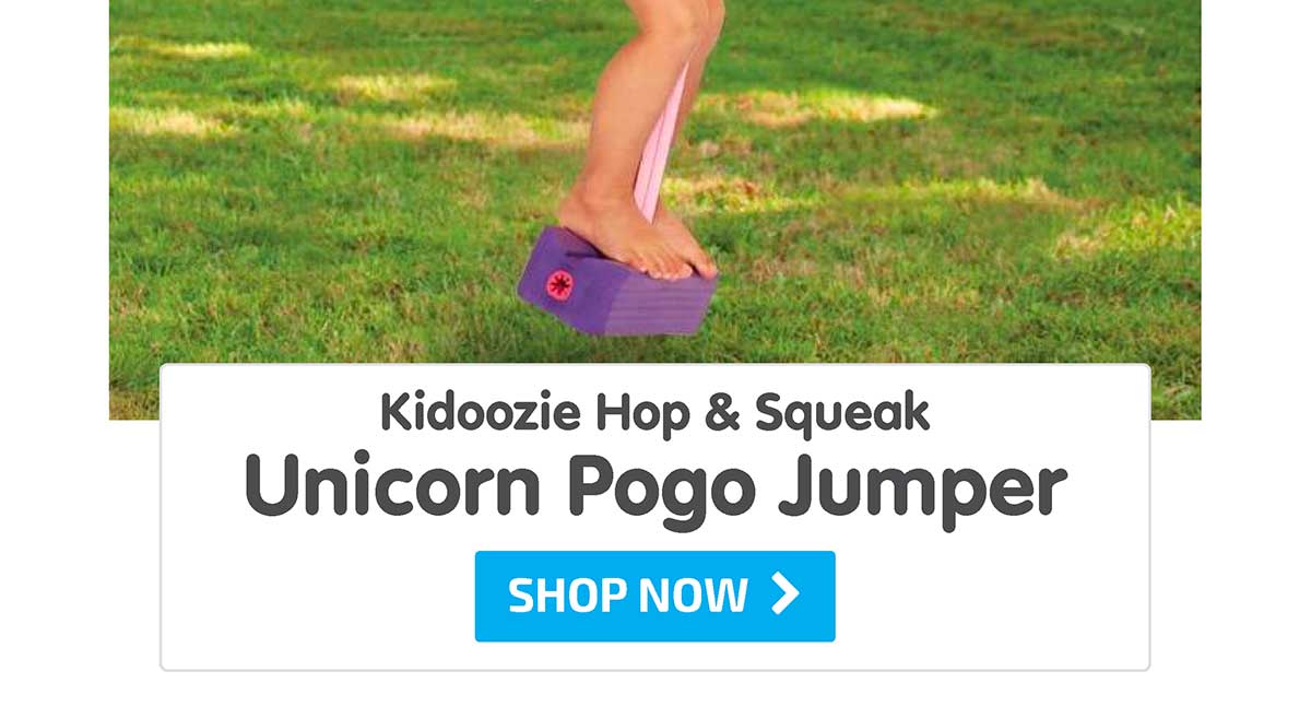 Kidoozie Hop & Squeak Unicorn Pogo Jumper - Shop Now
