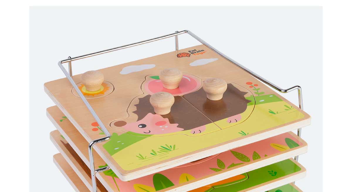 Woodland Friends Jumbo Grasping Puzzles Set of 4