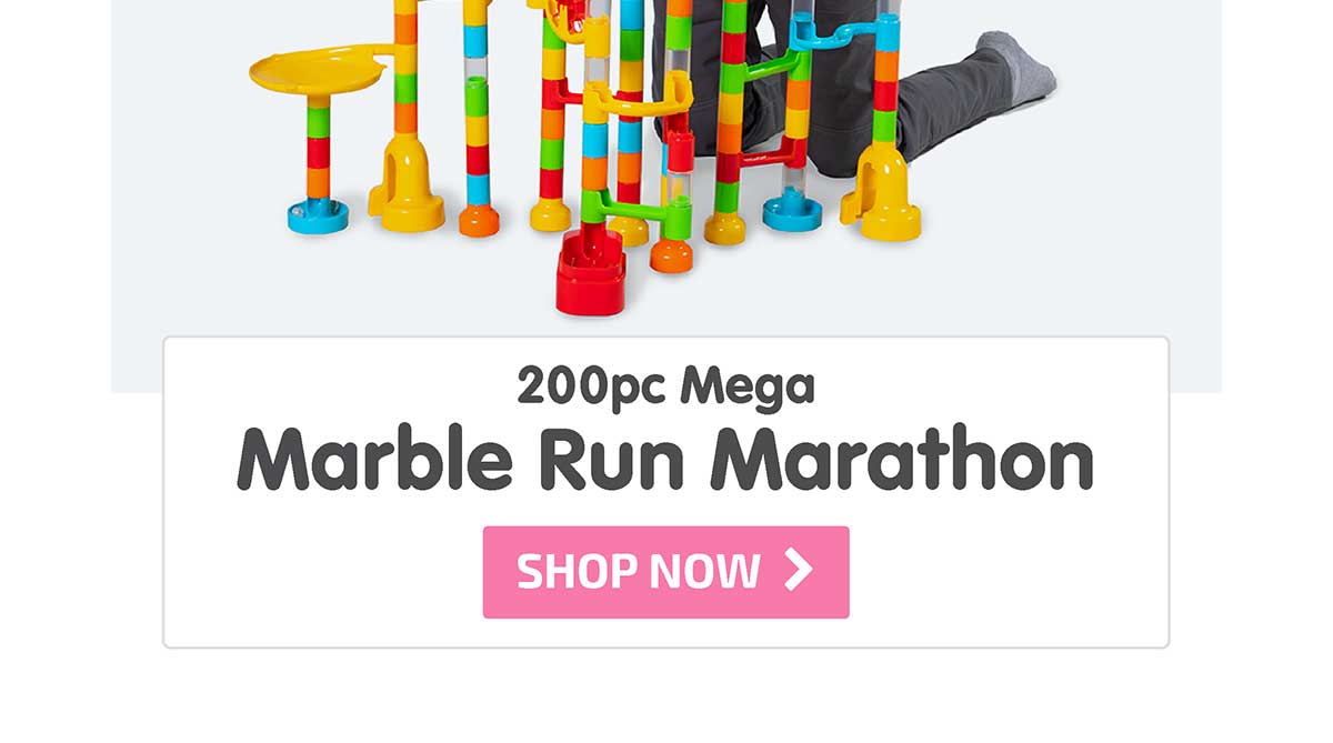 200pc Mega Marble Run Marathon - Shop Now