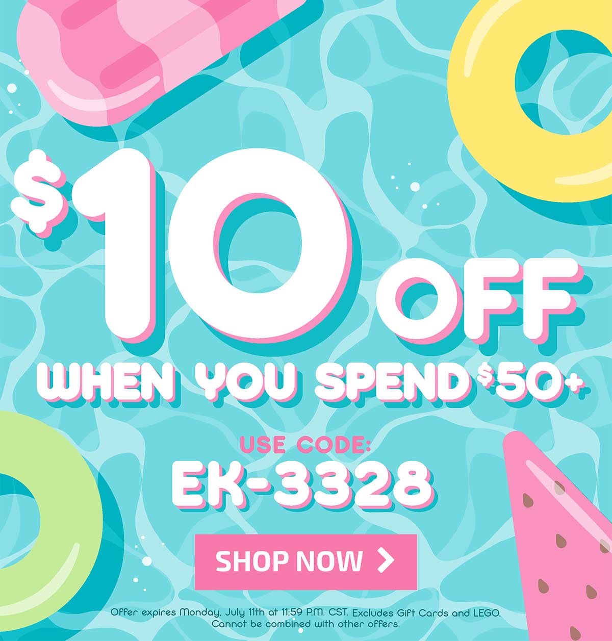 $10 Off when you spend $50+! Use code EK-3328 - Shop Now