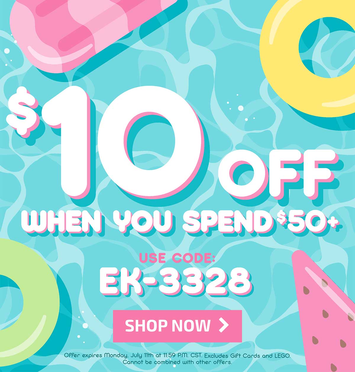 $10 Off when you spend $50+! Use code EK-3328 - Shop Now