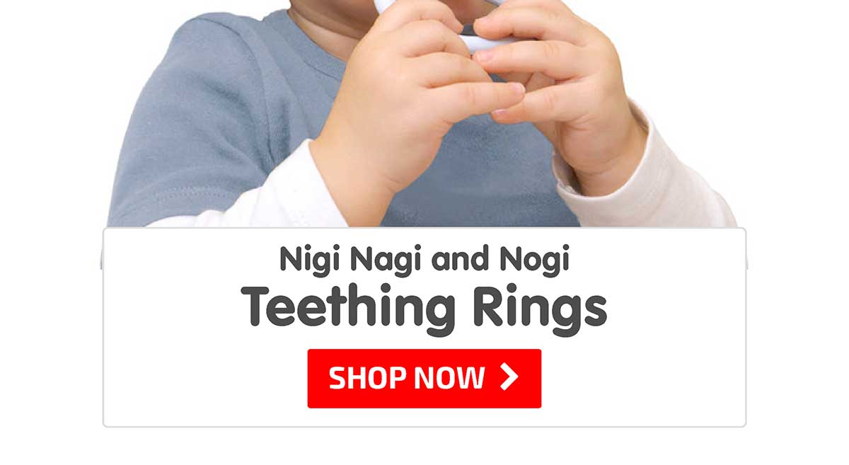Nigi Nagi and Nogi Teething Rings by MOLUK - Shop Now