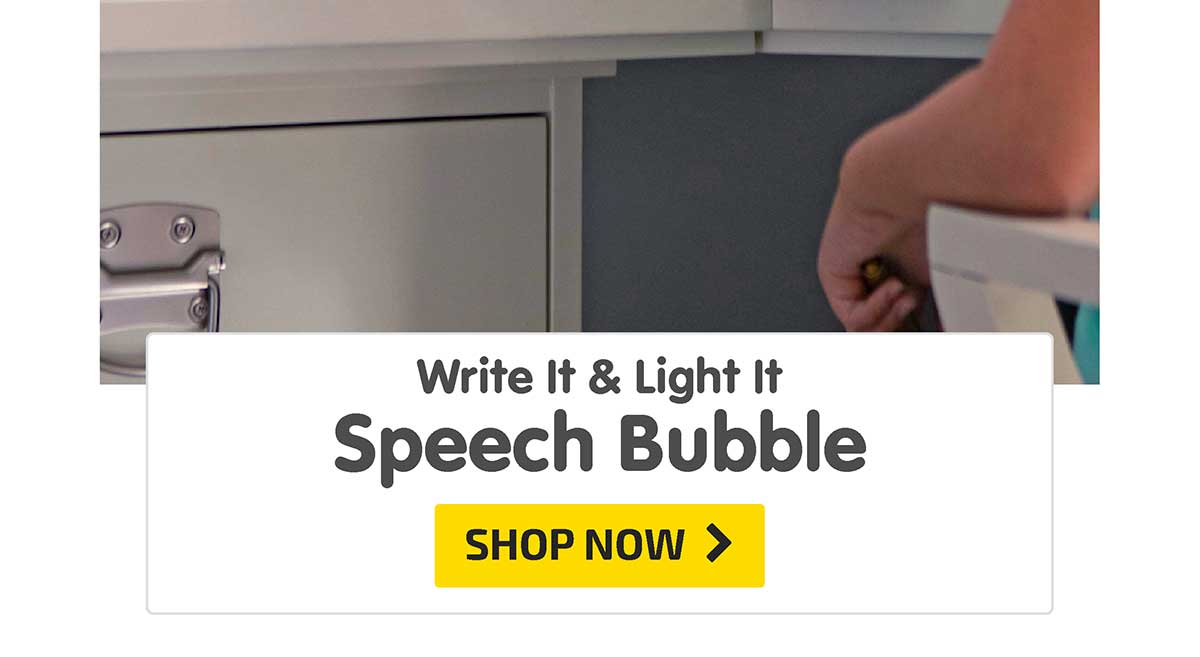 Write It & Light It! Speech Bubble - Shop Now
