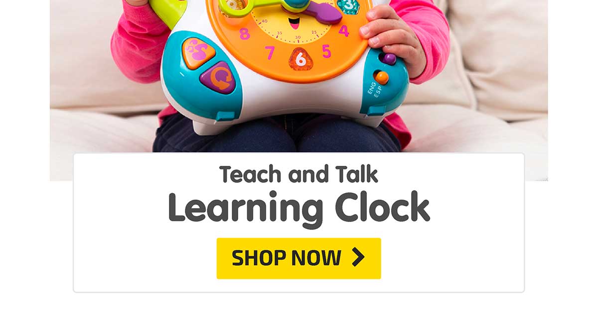 Teach and Talk Learning Clock - Shop Now