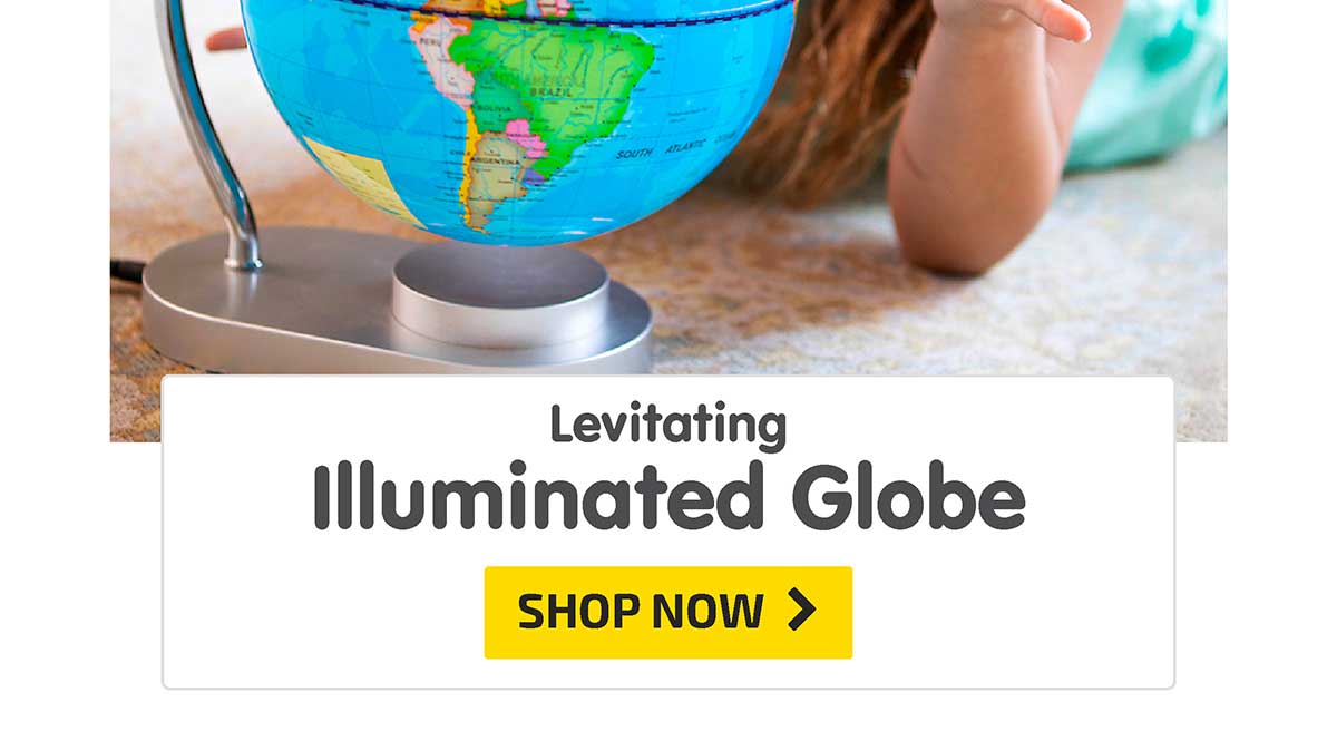 Levitating Illuminated Globe - Shop Now