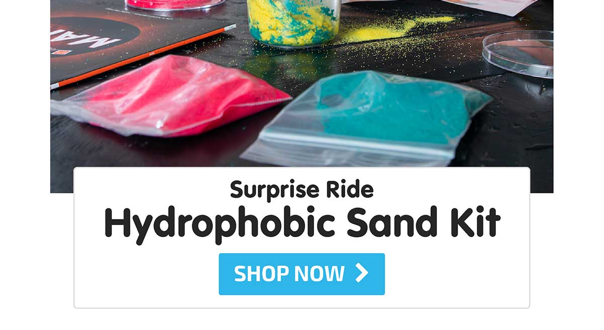 Surprise Ride - Experiment with Hydrophobic Sand Science Kit - Shop Now