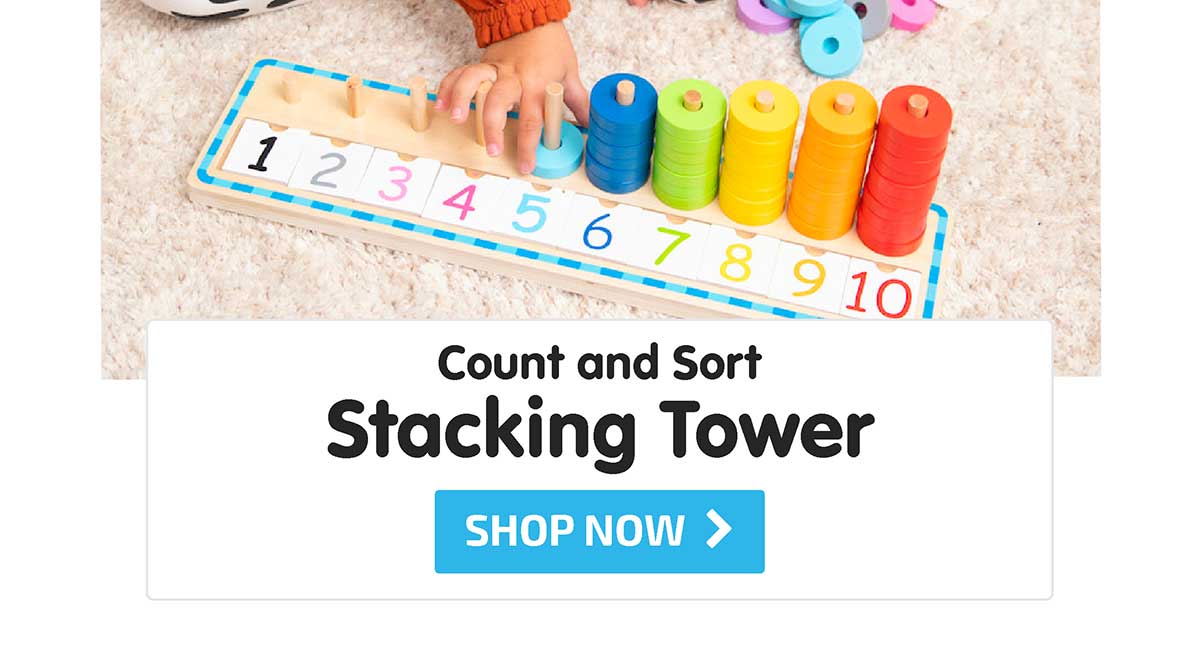 Count and Sort Stacking Tower - Shop Now
