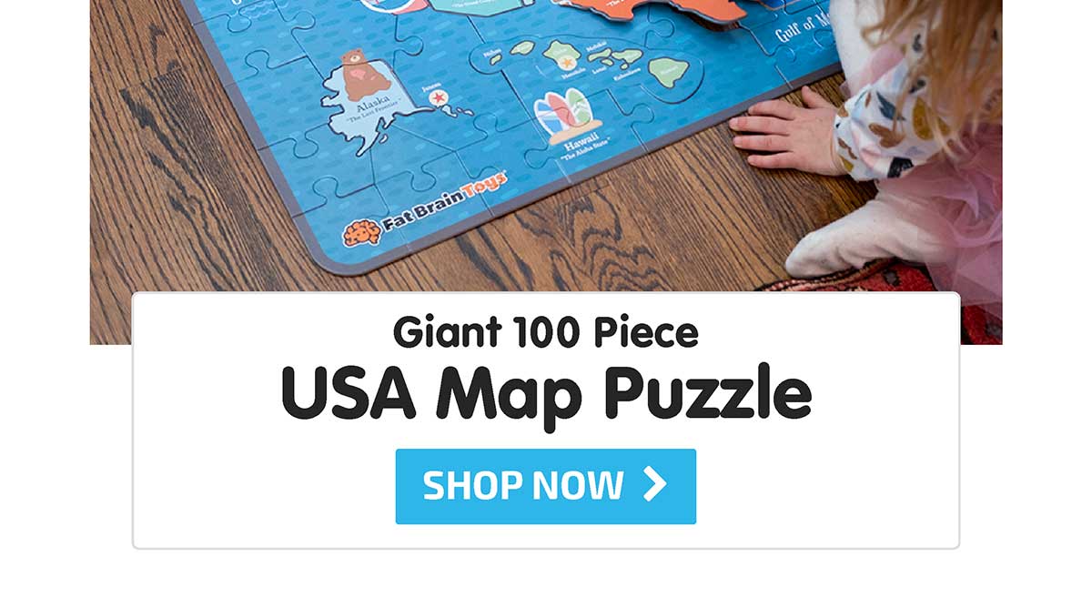 Giant 100 Piece USA Map Puzzle - Shop Now