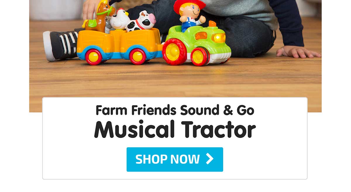 Farm Friends Sound & Go Musical Tractor - Shop Now