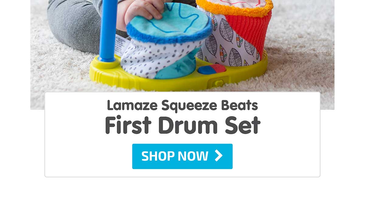 Lamaze Squeeze Beats First Drum Set - Shop Now