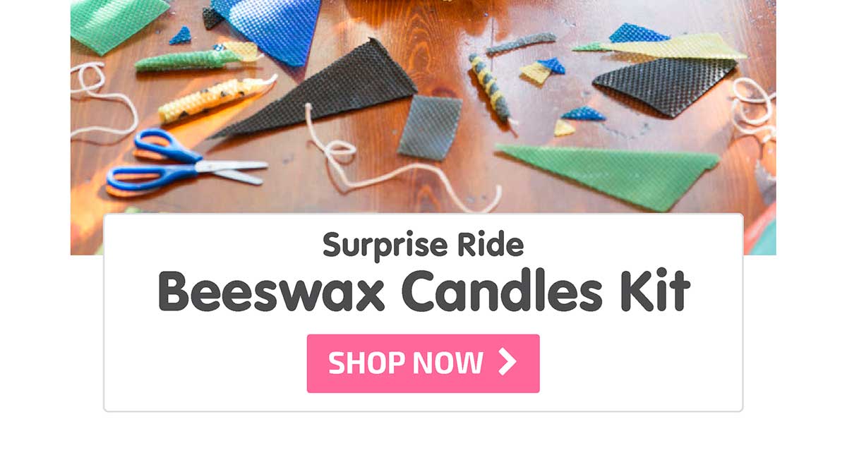 Surprise Ride - Build Beeswax Candles Activity Kit - Shop Now